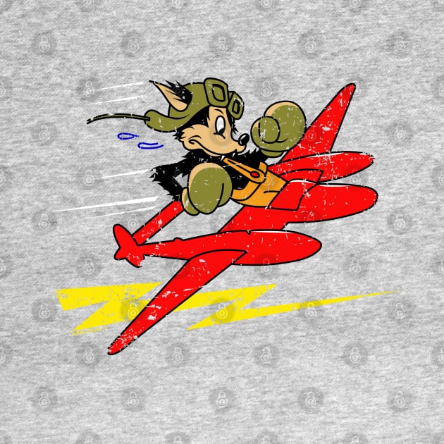 Wolf P-38  WW2 logo by Illustratorator